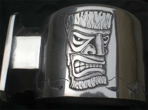 Motorbike Engraving